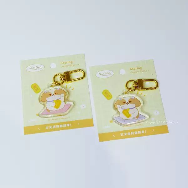 天天招財雙面吊飾