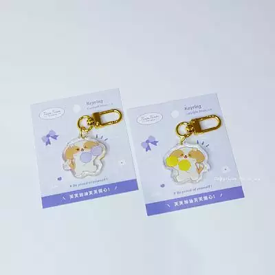 天天加油雙面吊飾