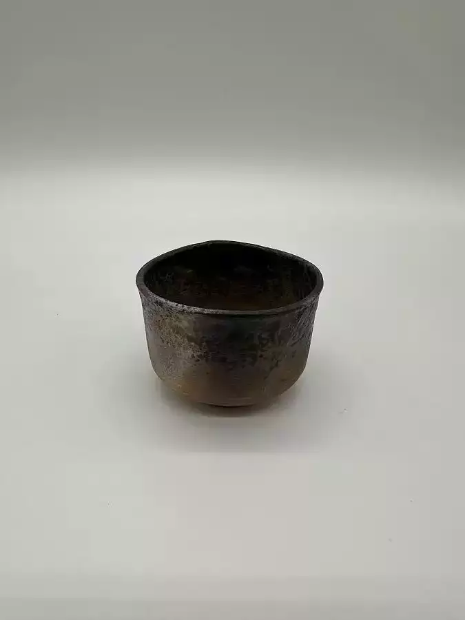 燒締酒杯（灰釉）