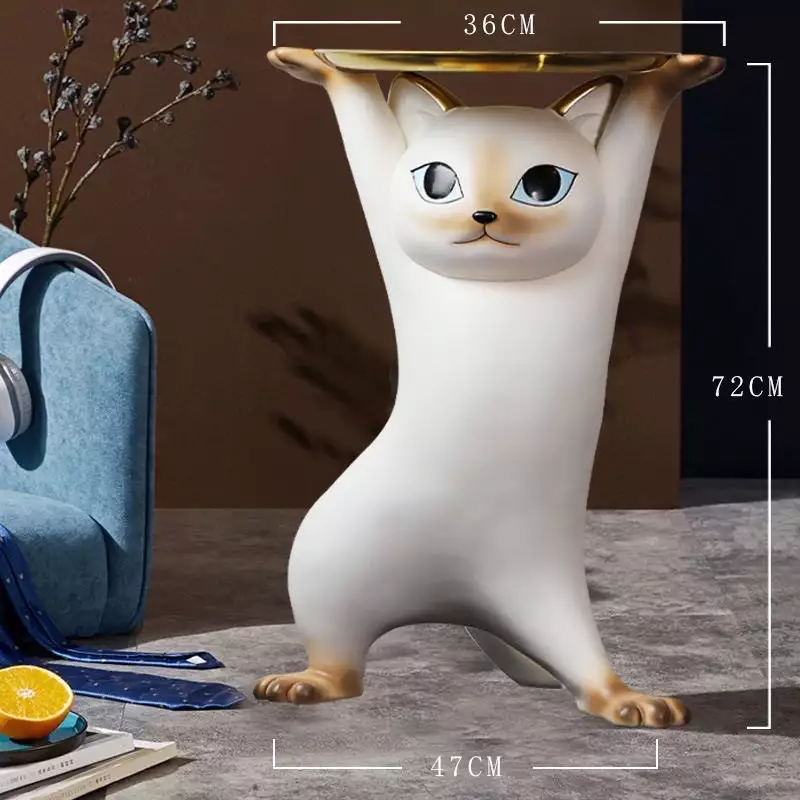 暹羅貓－樹脂36cmx47cmx72cm