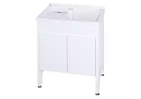 【育宏】U-370-固定式洗衣板洗衣台(鋁腳型浴櫃)-70cm-本商品不含安裝