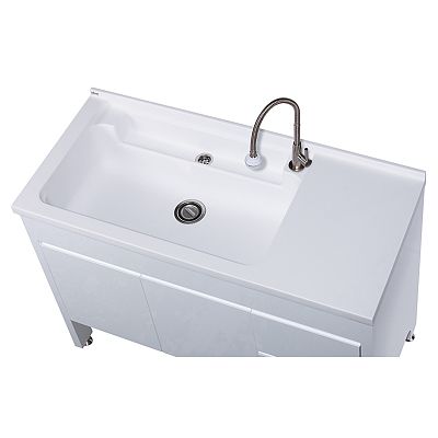 【育宏】U-5120-活動式洗衣板洗衣台(單水槽含配件)-125cm-本商品不含安裝