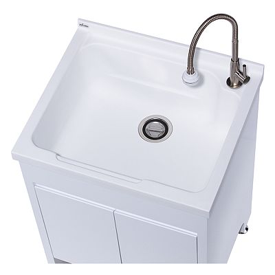 【育宏】U-560-活動式洗衣板洗衣台(單水槽含配件)-60cm-本商品不含安裝