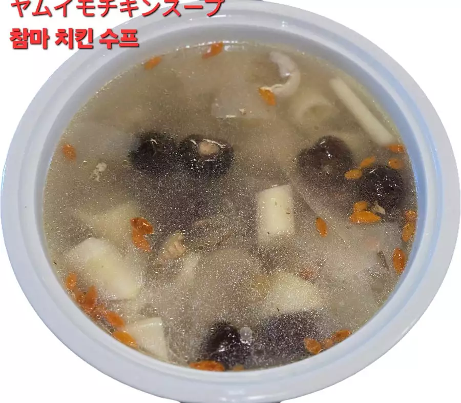 山藥雞湯｜Chicken soup with common yam｜ヤムイモ鶏スープ｜참마를 넣은 치킨 수프