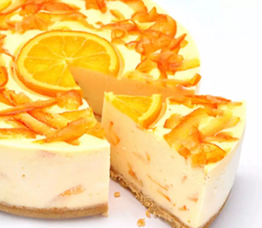 香橙乳酪蛋糕｜orange cheesecake｜オレンジチーズケーキ｜오렌지 치즈케이크