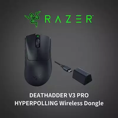 【RAZER】 煉獄蝰蛇 V3 PRO+HYPERPOLLING Wireless Dongle 輕量滑鼠 無線傳輸器