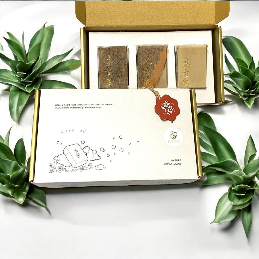 秘丞手作工坊-茶古皂禮盒