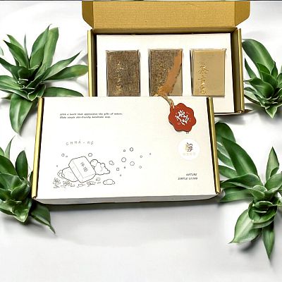 秘丞手作工坊-茶古皂禮盒