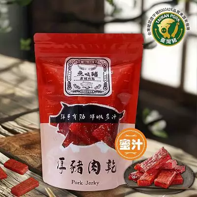 魚咬豬-厚豬肉乾(蜜汁)