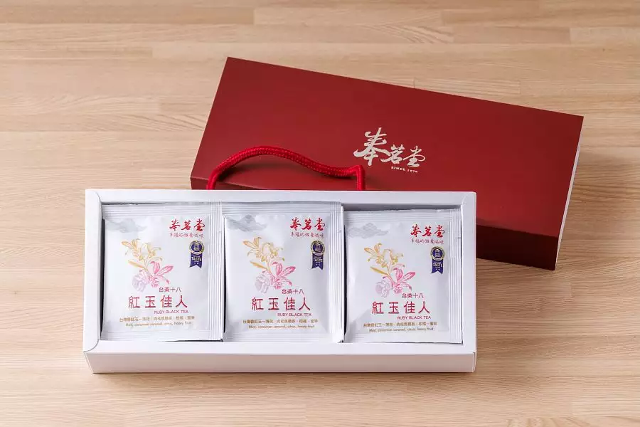 奉茗堂-紅玉佳人立體茶包禮盒（12入）