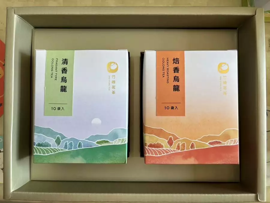 竹峰茗茶休閒農場-茶葉禮盒-袋茶兩入