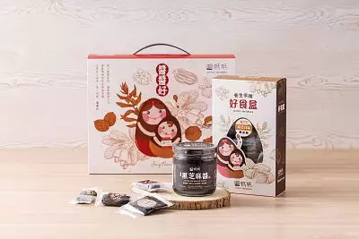醬媽媽-發財醬醬好禮盒(黑芝麻醬+綜合芝麻糕)